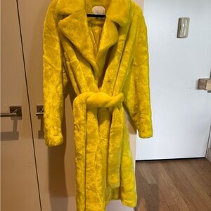 Tibi Bright Yellow Teddy Jacket
